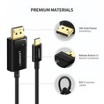 UGREEN Accessories UGREEN 1.5M USB Type C Male To DisplayPort Female Cable 4k /MM139