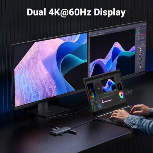 UGREEN 10-in-1 USB-C Hub with Dual HDMI | 45380 - متجر نصر