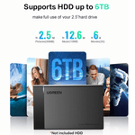 UGREEN Accessories UGREEN 2.5″ Hard Drive Enclosure USB 3.0 to SATA III Adapter | 30848