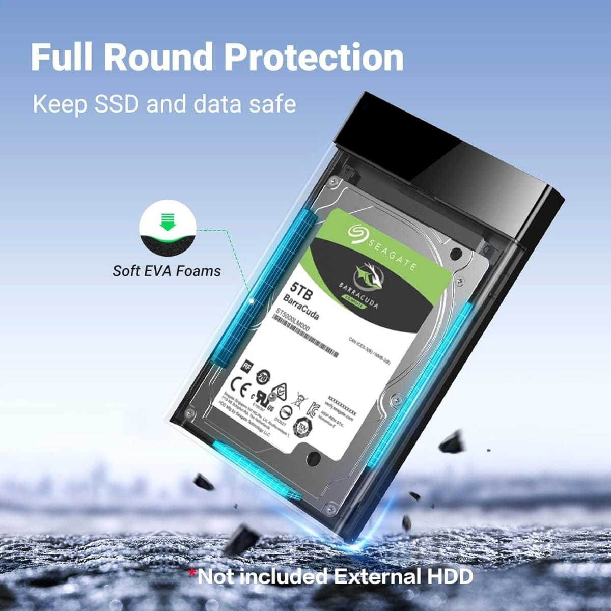 UGREEN 2.5″ Hard Drive Enclosure USB 3.0 to SATA III Adapter | 30848 - متجر نصر