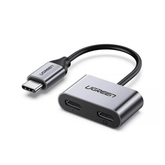 UGREEN Accessories UGREEN 2-in-1 Type-C to Type-C Audio + PD USB-C Charging Adapter | CM232 60165