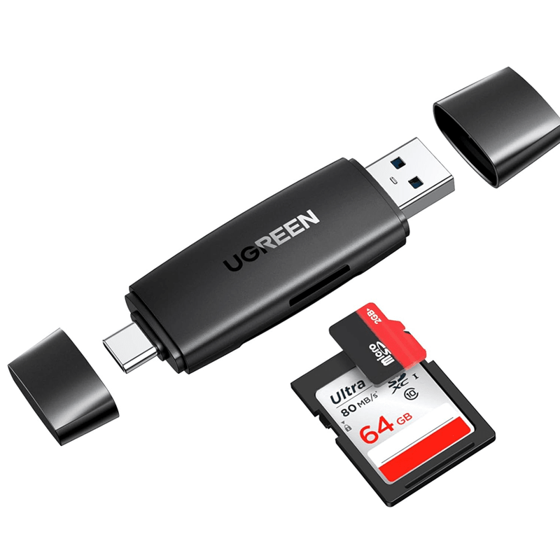 قارئ بطاقات SD 2 في 1 USB 3.0 وUSB C من UGREEN /80191 - متجر نصر