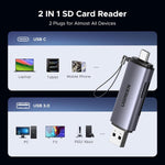 UGREEN Accessories UGREEN 2-in-1 USB C OTG SD/ Micro SD Card Reader / 50706