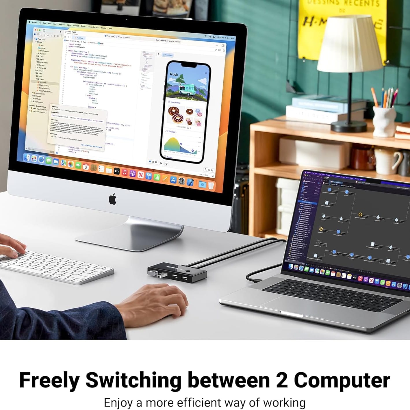 UGREEN 2 In 4 Out USB 2.0 Sharing Switch Box / 30767 - متجر نصر