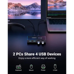 UGREEN Accessories UGREEN 2 In 4 Out USB 3.0 Sharing Switch Box | 30768
