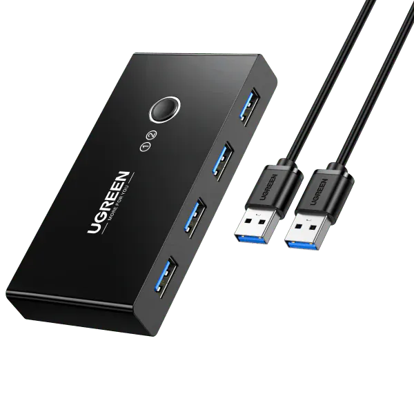 محول من يوجرين |UGREEN 2 In 4 Out USB 3.0 Sharing Switch Box|30768 - متجر نصر
