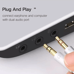 UGREEN Accessories Ugreen 3.5mm Female To 2 3.5mm Male ABS Case Audio Splitter Cable /AV140