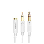 UGREEN Accessories Ugreen 3.5mm Female To 2 3.5mm Male ABS Case Audio Splitter Cable /AV140