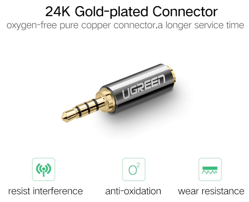 UGREEN 3.5mm Male to 2.5mm Female Adapter / 20502 - متجر نصر
