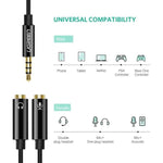 UGREEN Accessories Ugreen 3.5mm Male to 2 Female Audio Cable ABS Case Splitter for Mic / AV141