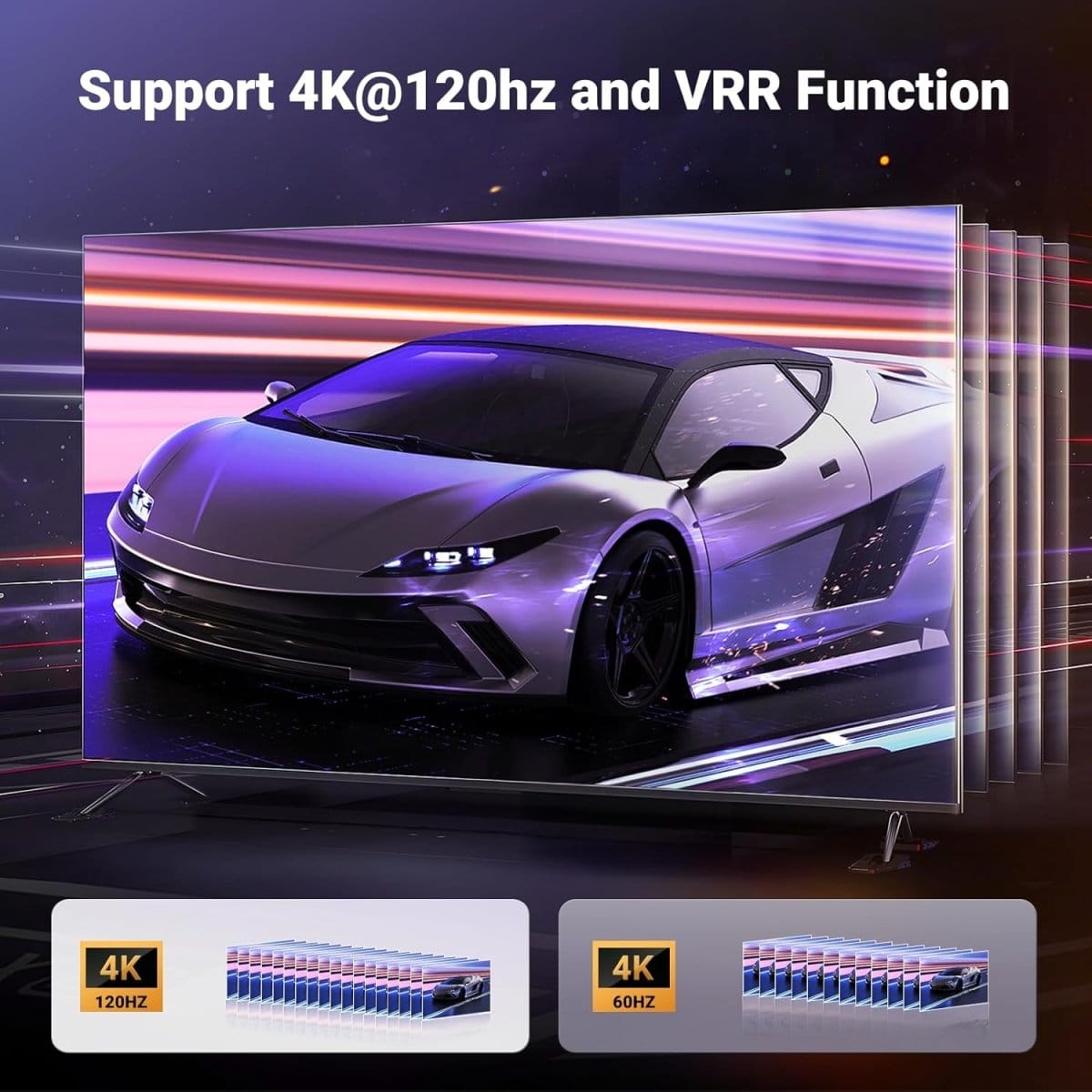 يوجرين 3 في 1 مخرج 4K@120Hz HDMI 2.1 مفتاح / 15604 - متجر نصر