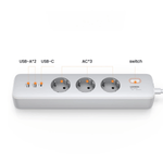 UGREEN Accessories UGREEN 30W 3 AC Power Strip with Master Switch (2A1C) DE | 25357