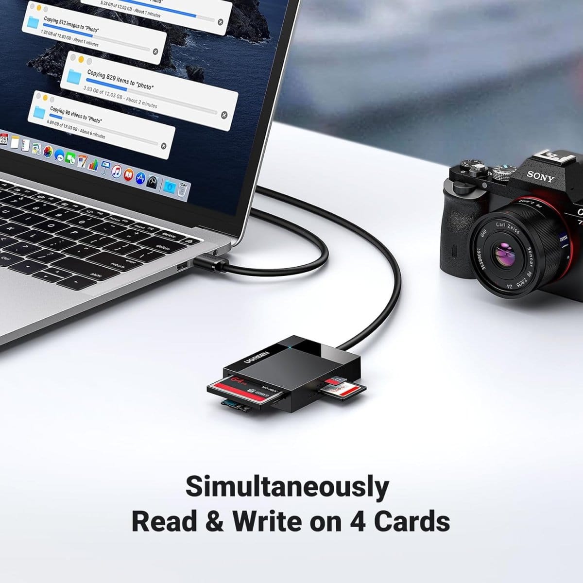 UGREEN 4-in-1 USB 3.0 SD/TF Card Reader / 30333 - متجر نصر