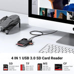 UGREEN Accessories UGREEN 4-in-1 USB 3.0 SD/TF Card Reader / 30333