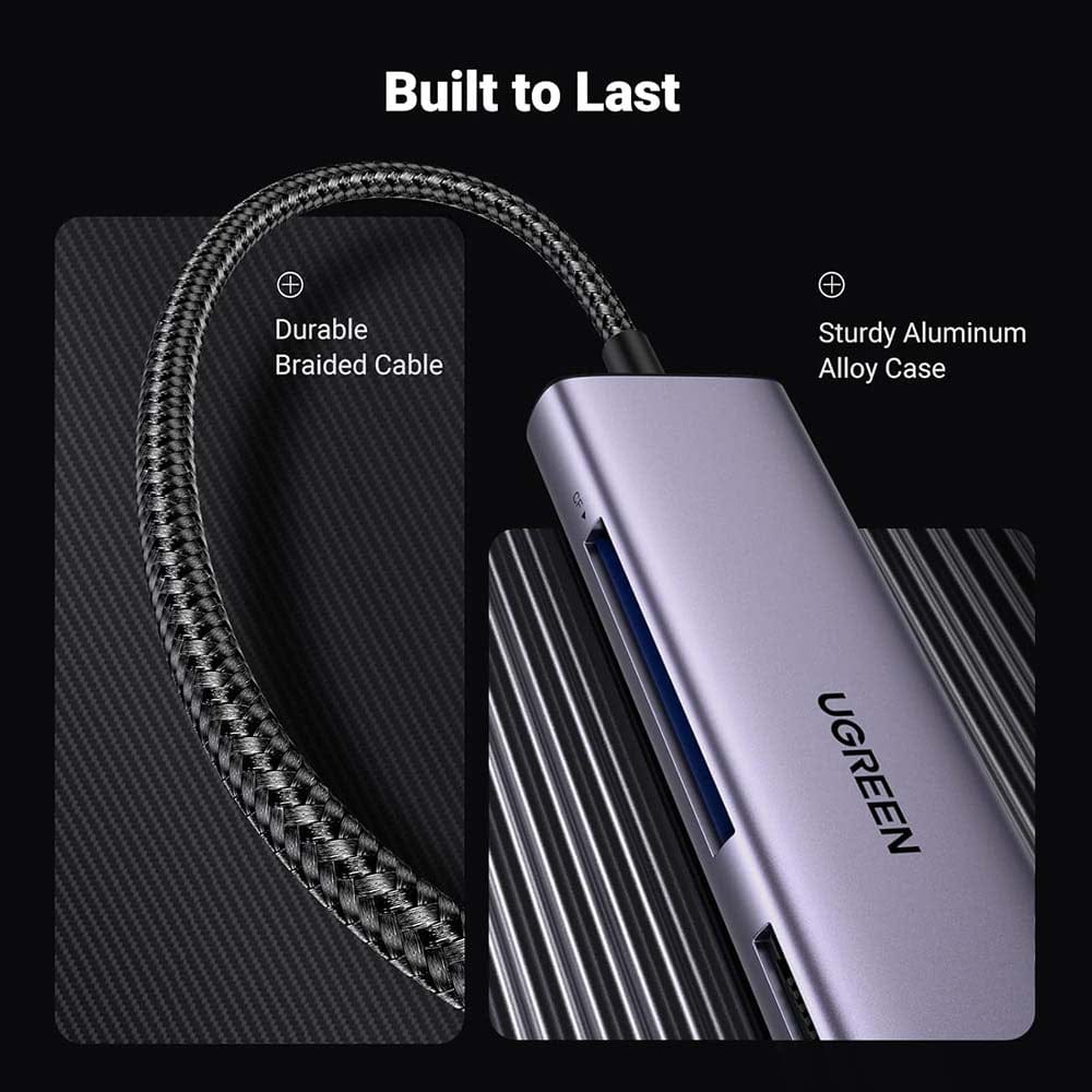 UGreen 4 in 1 USB-C Card Reader High Speed (SD , TF , CF , MS ) / 15307 - متجر نصر