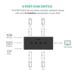 UGREEN Accessories UGREEN 4-Port USB KVM Switch Box | 50280