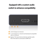 UGREEN Accessories UGREEN 4K@30Hz HDMI Audio Splitter with OPTICAL + 3.5mm Ports - 60649