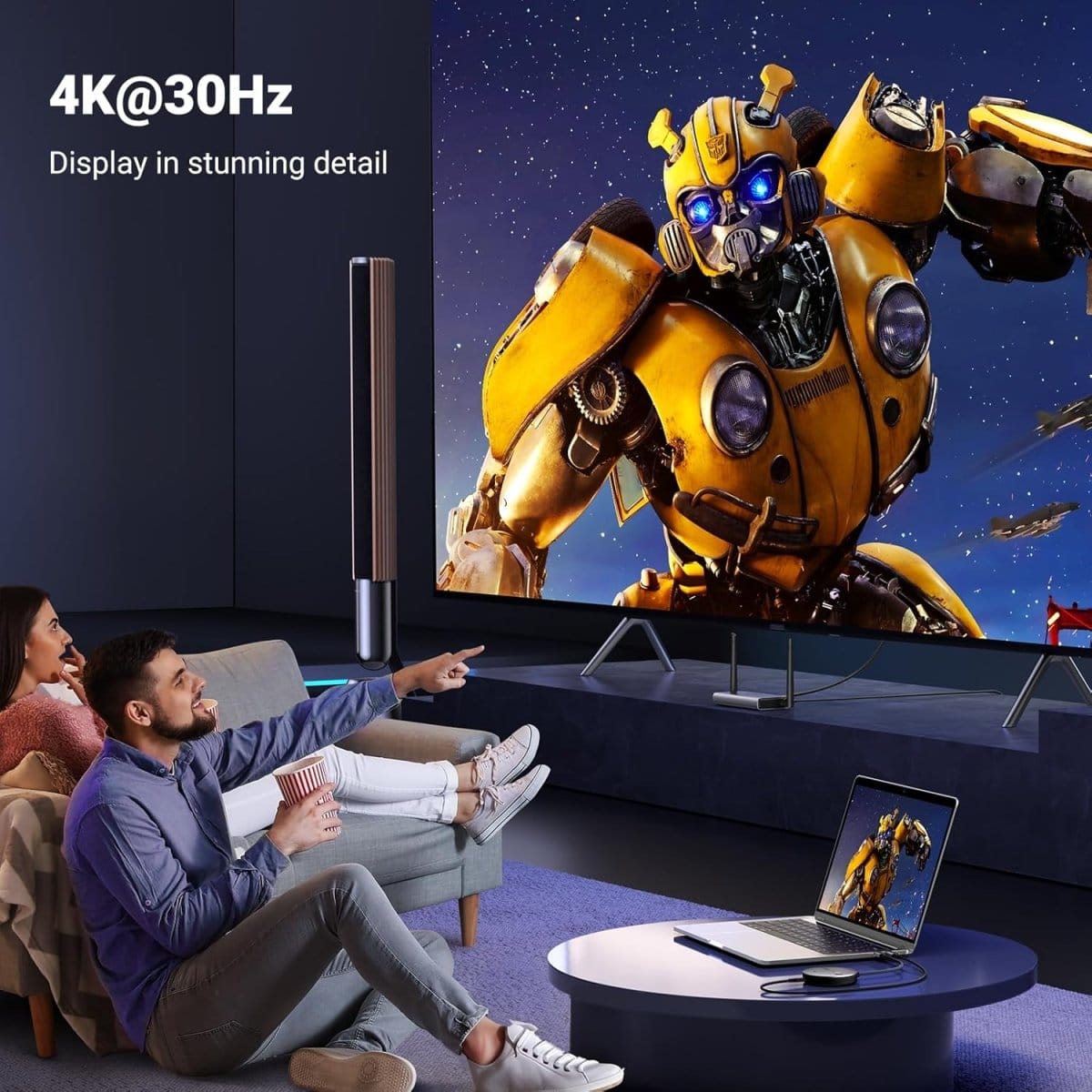 موسع HDMI لاسلكي 4K@30Hz من UGREEN TX و RX بمدى 50 مترًا / 90909A - متجر نصر