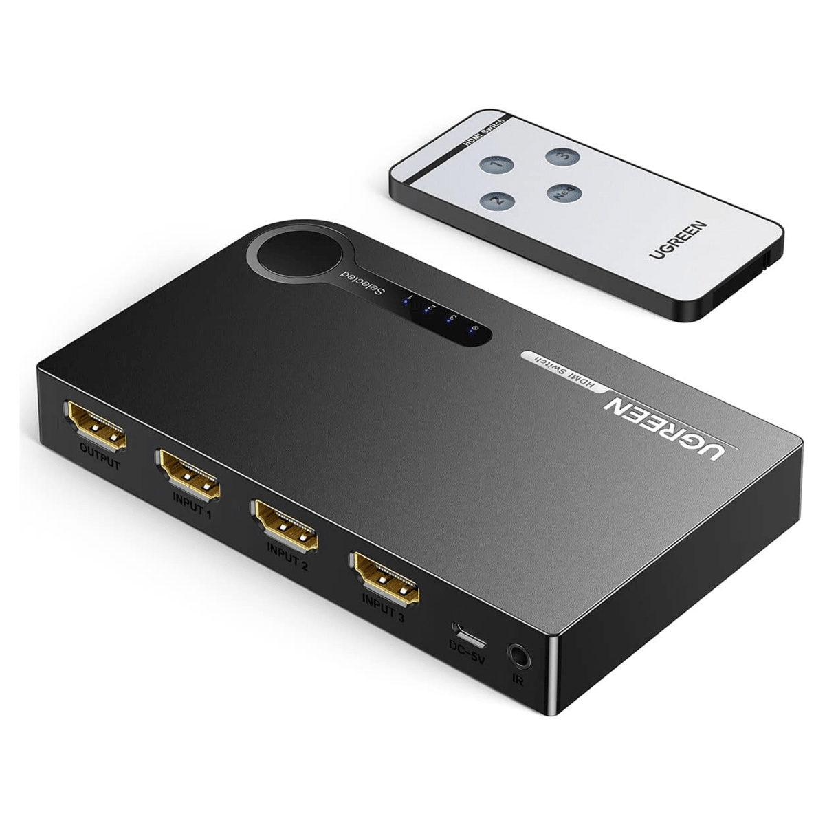 UGREEN 4K HDMI Switch 3-IN-1 Out HDMI Switcher / 40234 - متجر نصر