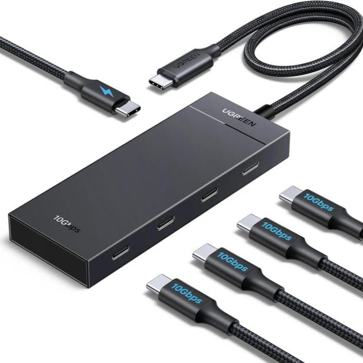 UGREEN 5-IN-1 USB-C HUB USB-C TO 4XUSB-C 3.2 HUB WITH PD / 55334 - متجر نصر
