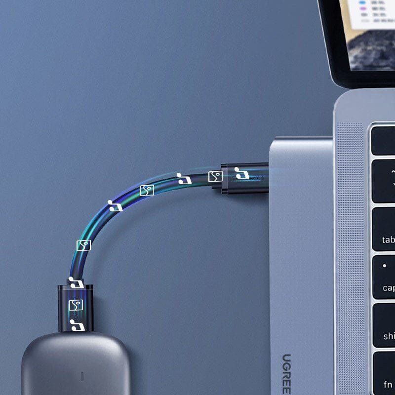 موزع UGREEN USB-C  لجهاز ماك بوك برو واير (رمادي فلكي) | 60559 - متجر نصر