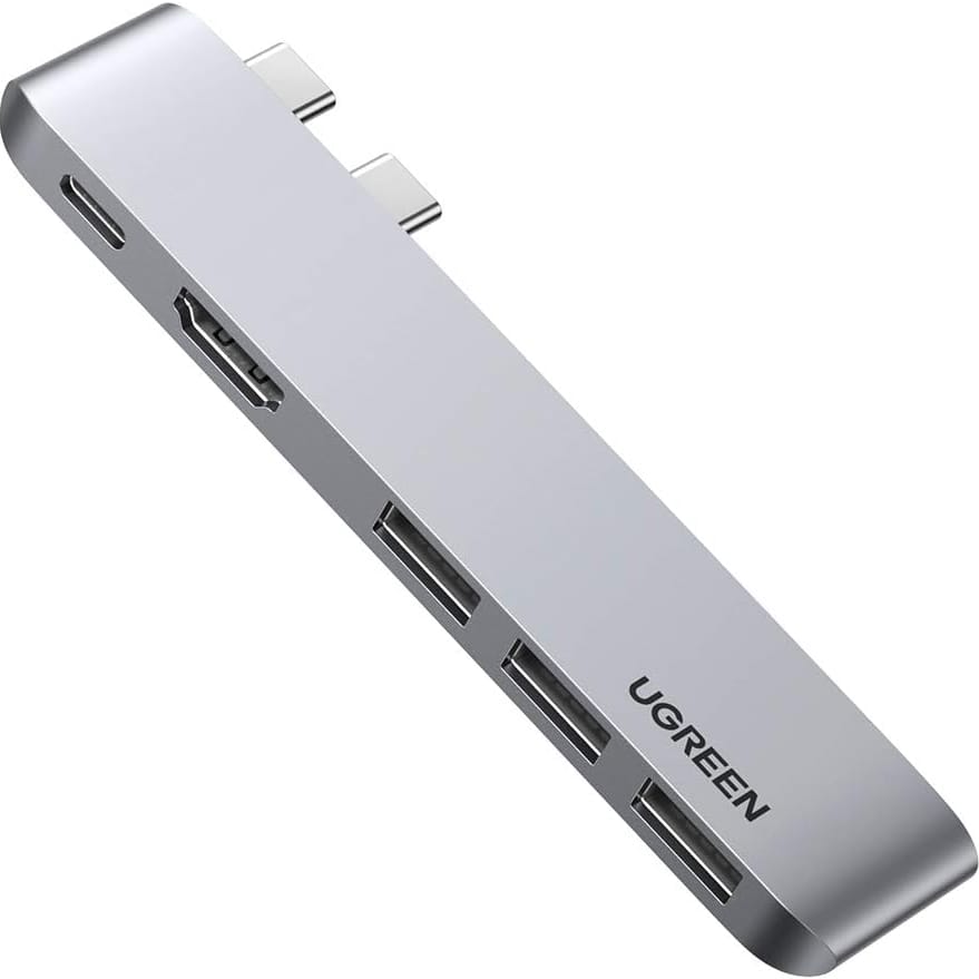 موزع UGREEN USB-C  لجهاز ماك بوك برو واير (رمادي فلكي) | 60559 - متجر نصر