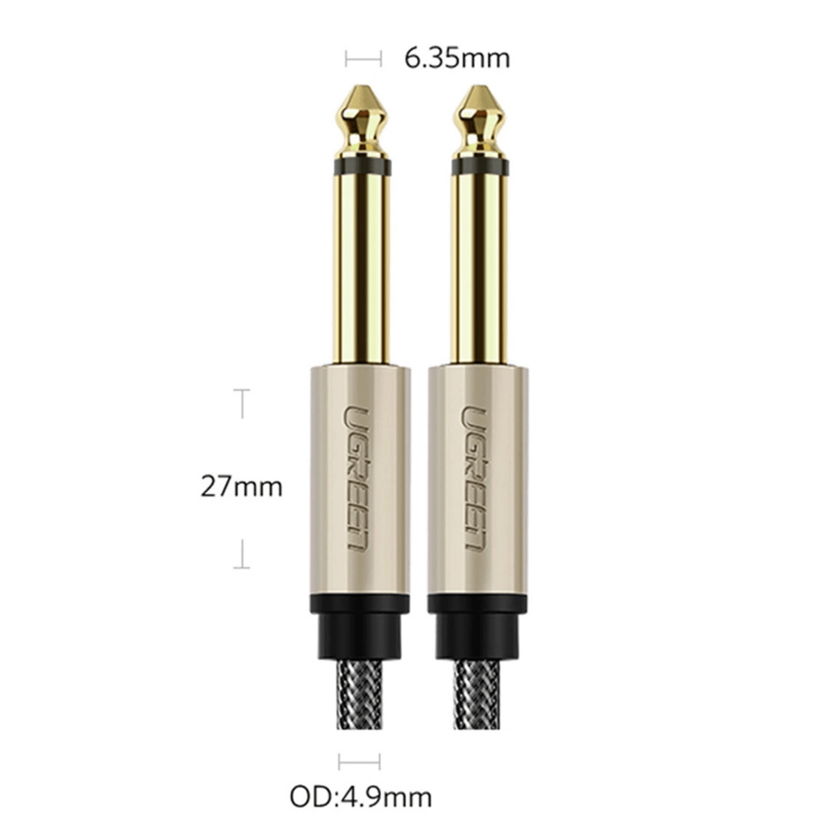 UGREEN 6.5MM Male to Male Stereo Auxiliary Aux Audio Cable / AV128 - متجر نصر