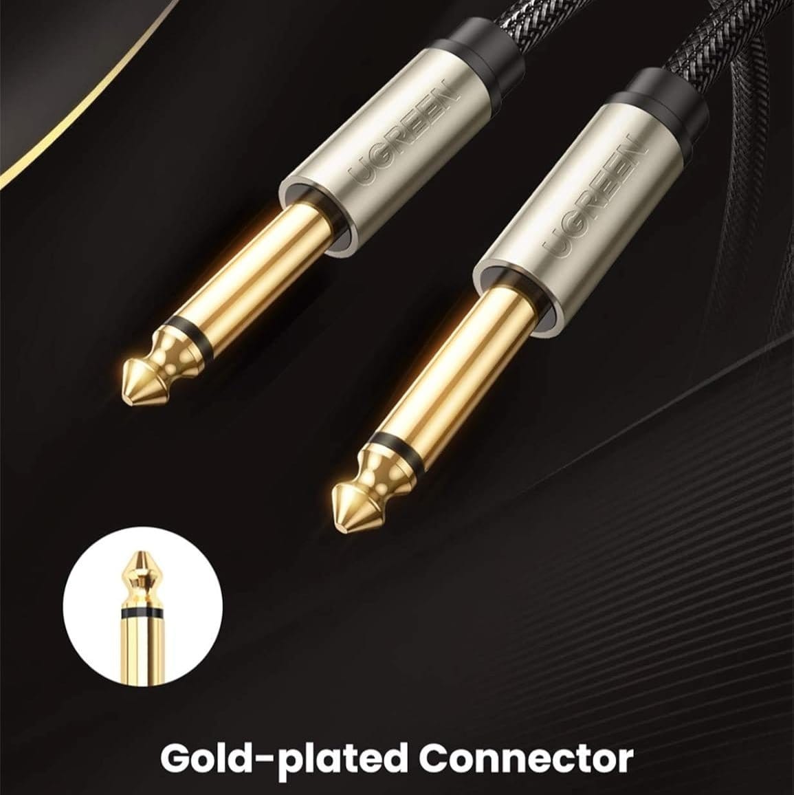 UGREEN 6.5MM Male to Male Stereo Auxiliary Aux Audio Cable / AV128 - متجر نصر