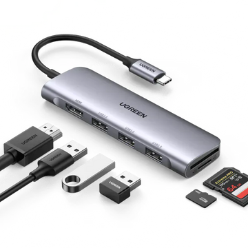 UGREEN Accessories UGREEN 6-in-1 4K HDMI USB C Hub | 70410