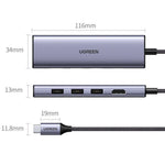 UGREEN Accessories UGREEN 6-in-1 USB C Hub 4K@60Hz | 60383