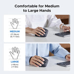 UGREEN Accessories UGREEN 65042 | Vertical Mouse, Wireless Bluetooth Ergonomic Mouse, Dual-Mode (BT 5.4 & USB 2.4G), Quiet Clicks, 4 Adjustable DPI