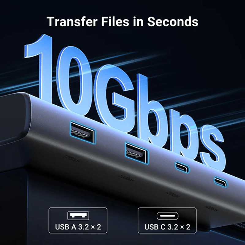 موزع منافذ لابتوب 8 في 1 مع عرض مزدوج للشاشات 4 كي | UGREEN 35588 - متجر نصر
