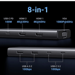 UGREEN Accessories UGREEN 8 in 1 USB C 4K Docking Station Dual Monitor | 35588