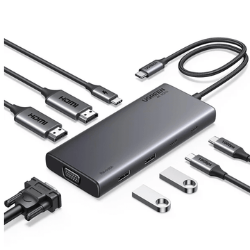 UGREEN Accessories UGREEN 8 in 1 USB C 4K Docking Station Dual Monitor | 35588