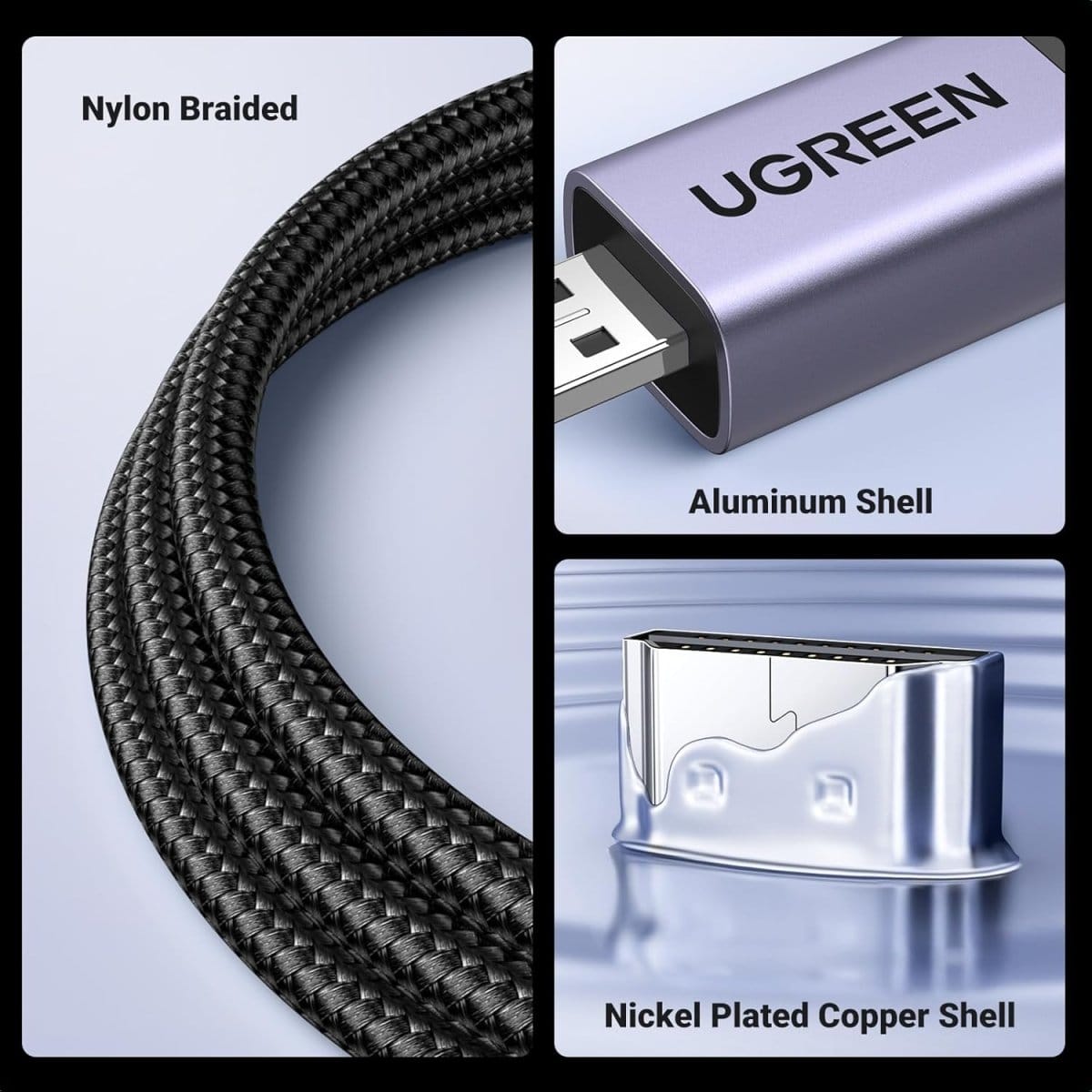 كابل مضفر Micro HDMI إلى HDMI بدقة 8K من UGREEN / HD164 - متجر نصر