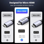 UGREEN Accessories UGREEN 8K Micro HDMI to HDMI braided Cable / HD164