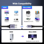 UGREEN Accessories UGREEN 8K Micro HDMI to HDMI braided Cable / HD164