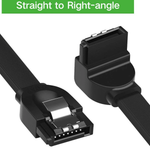 UGREEN Accessories UGREEN ANGLED SATA 3 DATA CABLE 0.5M (BLACK) /30797