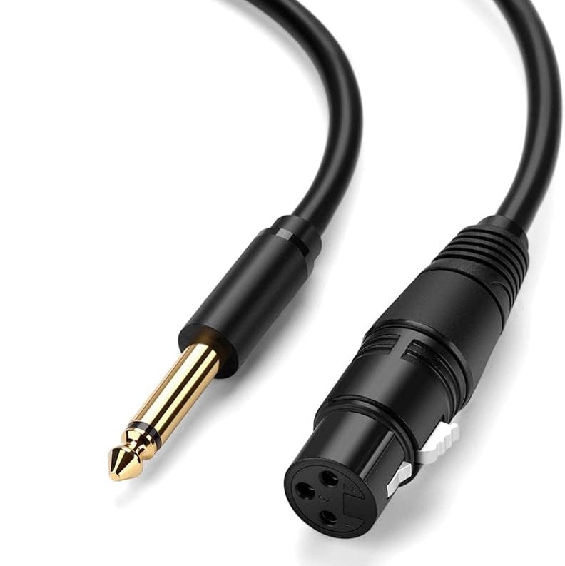 Ugreen Audio Cable XLR Microphone Cable (Female) - 6.35mm Jack (Male)  Black/ AV131 - متجر نصر