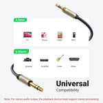 UGREEN Accessories UGREEN Audio TRS Cable Mini Jack 3.5mm / Jack 6.35mm - Gray / AV127