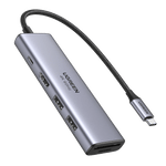 UGREEN Accessories UGREEN-C 6-in-1 USB-C Hub 4K@60Hz HDMI, 2x USB 3.0, SD/TF, 100W PD | CM511