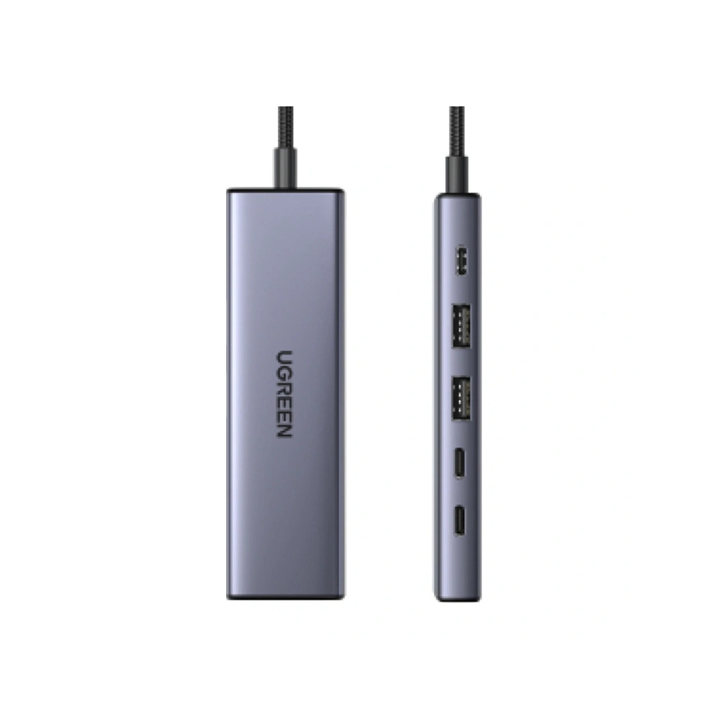 UGREEN-C 6-in-1 USB-C Hub with DisplayPort, 2x USB-A 10Gbps, 2x USB-C 10Gbps, 100W PD | CM511 Need check - متجر نصر