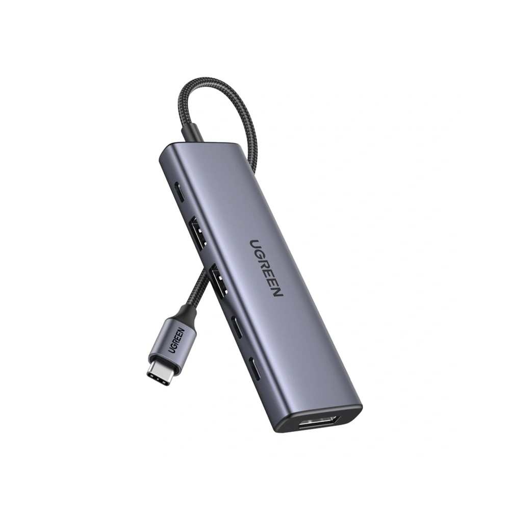 UGREEN-C 6-in-1 USB-C Hub with DisplayPort, 2x USB-A 10Gbps, 2x USB-C 10Gbps, 100W PD | CM511 Need check - متجر نصر