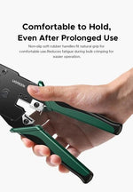 UGREEN Accessories UGREEN-C 8P/6P/4P Multifunction Crimping Tool, Strip, Cut & Crimp for RJ45 / RJ12 / RJ11 | NW304