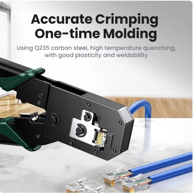 UGREEN-C 8P/6P/4P Multifunction Crimping Tool, Strip, Cut & Crimp for RJ45 / RJ12 / RJ11 | NW304 - متجر نصر