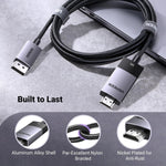 UGREEN Accessories UGREEN-C DisplayPort 1.4 to HDMI 2.1 8K Cable 2M, Uni-Directional, Braided | DP115