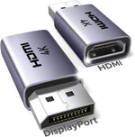 UGREEN Accessories UGREEN-C DisplayPort to HDMI 4K Adapter 2 Pack, Uni-Directional DP Male to HDMI Female | DP130