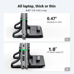 UGREEN Accessories UGREEN-C Vertical Laptop Stand, Adjustable Aluminum Holder for Laptops up to 15.6" Black | LP258