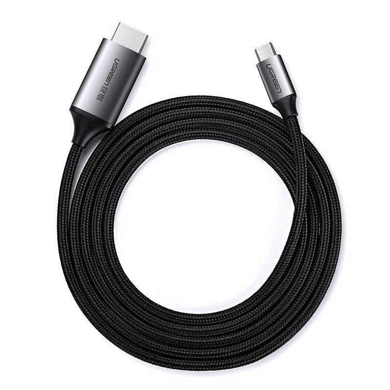 كابل Ugreen كابل HDMI - USB Type C 4K 60 هرتز 1.5 متر أسود-رمادي /50570 - متجر نصر