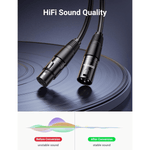 UGREEN Accessories UGREEN Cannon Male To Female Microphone Extension Audio Cable / AV130